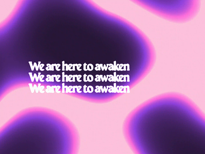 "We are here to awaken from our illusion of separateness." after effects animation graphic design kinetic typography meditation mindfullness motion graphics thich nhat hanh type animation typography typography animation