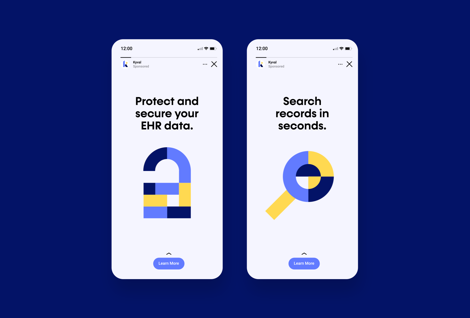 Kyval app animation 2d animation animation app design blocks branding filing find geometric illustration google lock logo animation magnify mockup motion graphics protect puzzle search security ui