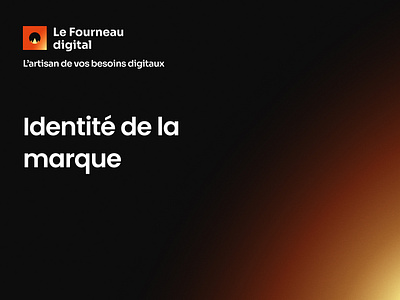Complete style guide for Le Fourneau Digital brand presentation branding design furnace graphic design logo mockup style guide ui warm