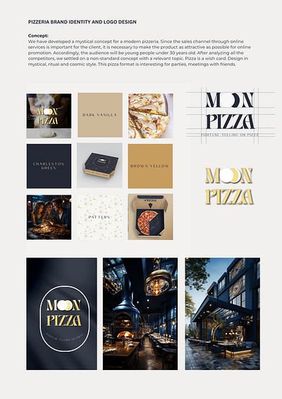 LOGO DESIGN AND BRAND IDENTITY FOR PIZZERIA branding design graphic design logo packaging design typography