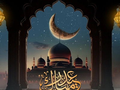 Eid Mubarak eidmubarak graphic design typography