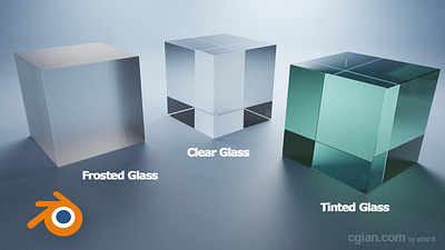 Blender transparent glass cube 3d b3d blender cgian tutorial