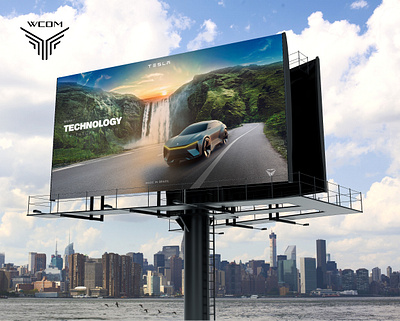 WCOM - Design banner billboard flyer graphic design midiasocial outdoor photoshop ui