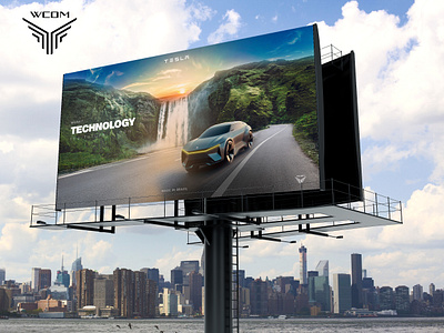 WCOM - Design banner billboard flyer graphic design midiasocial outdoor photoshop ui