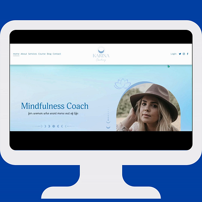 Squarespace Coaching Course Website Blog Template branding lifestyle blog