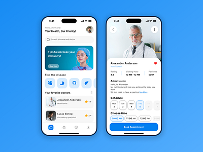 Doctor app appdesign appuiux design doctorapp doctorappdesign figma productdesign ui uiappdesign uidesign uiux uiuxdesign uiطراحی userinterface uxui