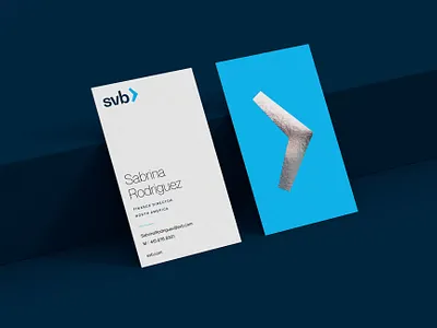 SVB - Rebrand - Business Card art direction bank banking brand application brand design branding business card card design finance fintech foil graphic design logo logo design silicon valley silicon valley bank svb visual identity
