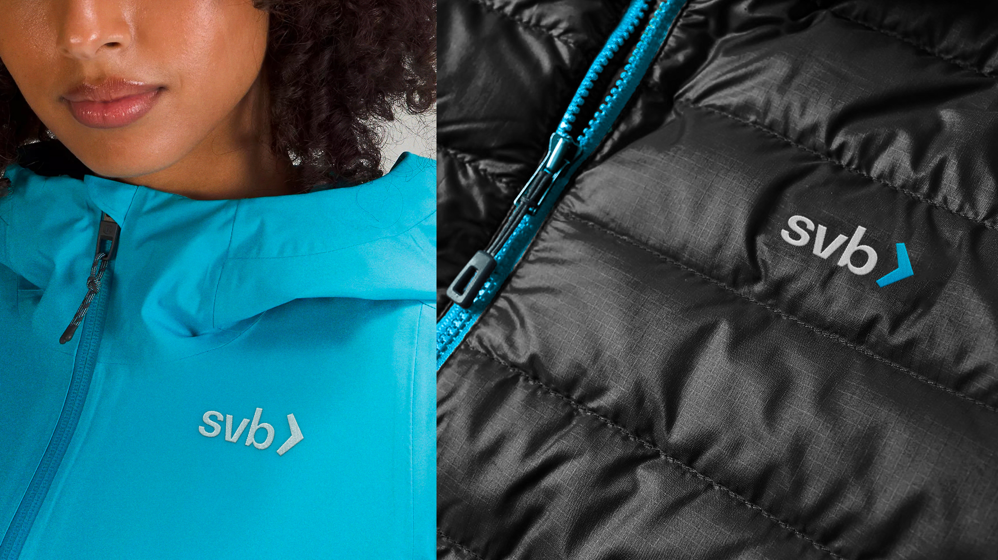 SVB - Rebrand - Branded Apparel apparel art direction bank banking brand application brand design brand merch branding design finance fintech graphic design logo logo design merch silicon valley silicon valley bank svb visual identity