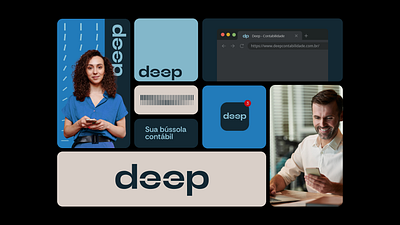 Deep Contabilidade brand graphic design logo