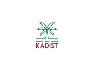 Kadist Distribution Logo brand identity logo logo design palm tree logo