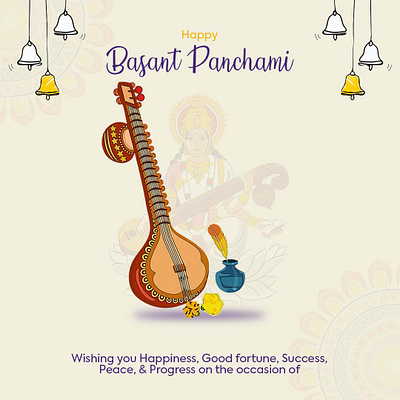 Basant Panchami (Social Media Post) 3d ads animation banner branding design graphic design illustration instagram post logo motion graphics photoshop social social media design ui vector