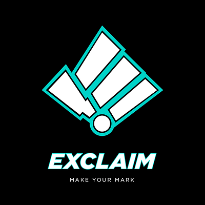 EXCLAIM.gg branding brandmark design e sports ecommerce esports gaming logo