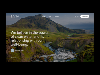 SANA Website. ui ux web design