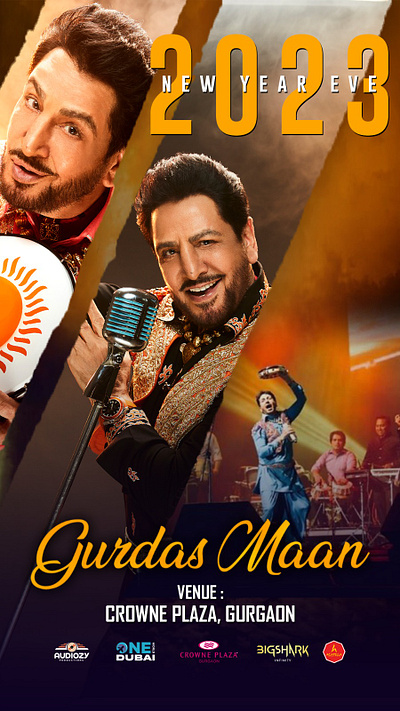 Gurdas Maan Event Flyer 3d animation branding design events graphic design graphic designer logo motion graphics photoshop poster ui