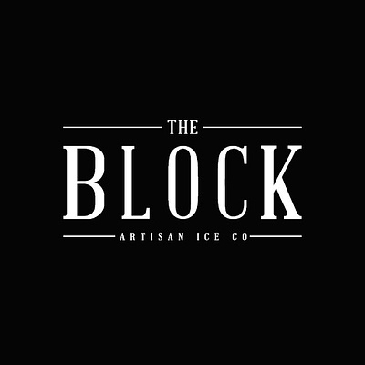 The Block - Artisan Ice Co. branding graphic design logo