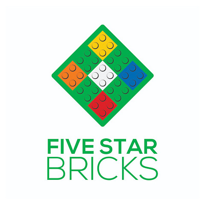 FIVE STAR BRICKS branding graphic design logo