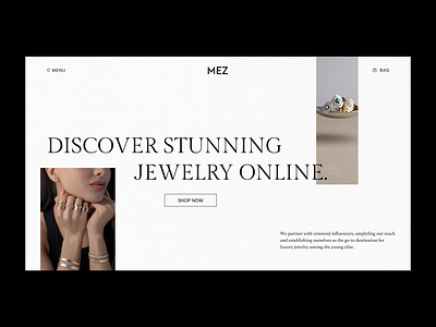 MEZ Website. ui ux web design