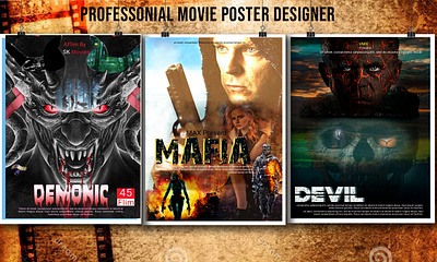 Movie Poster Design 3d branding graphic design motion graphics