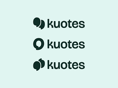 Kuotes.co Logo Explorations kuotes letter k logo logo design monogram quote
