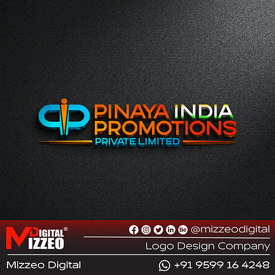 Pinaya India Promotions logo design 3d logo for gym 3d logos branding creative logo creative post design illustration logo logo design ui