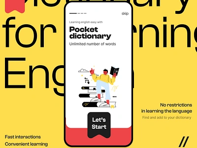 Dictionary Mobile iOS App android app design app interface dashboard design dictionary education interface ios mobile mobile app mobile ui product design start up ui ux