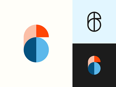 6 Monogram 6 brand branding design festival identity letter logo mark minimal monogram