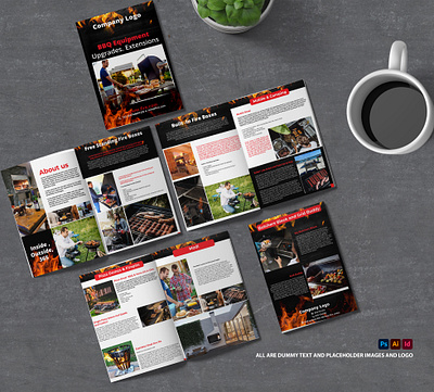 Product Catalogue (8 page BBQ) advertisement booklet branding brochure catalogue design flyer