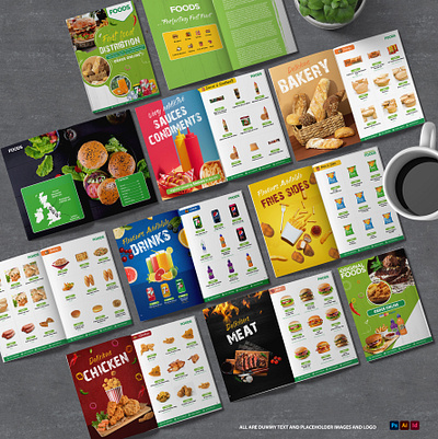 Food product Catalogue (20 page) advertisement booklet branding brochure catalogue design flyer