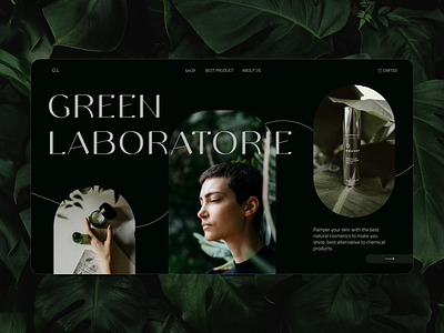 Green Laboratorie Landing Page Concept