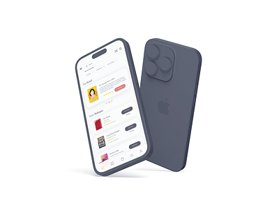 Readify - iPhone Mockup app app design design figma mobile design mockup ui ux