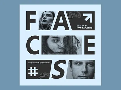 FACES - POSTER branding design graphic design illustration logo typography ui vector