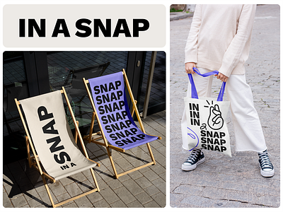 SNAP Branding agency branding brand design brand identity branding creative agency graphic design hand icon logo design playful logo snap snap hand snapping tote bag typography