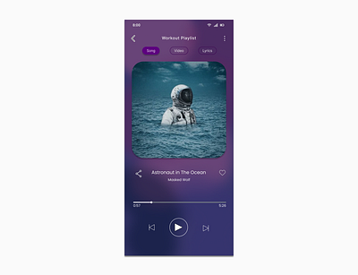 Daily UI Challenge 009: Music Player 009 dailyui musicplayer ui ux