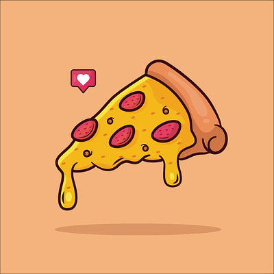 Pizza aftereffects illustration motion graphics