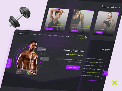 Personal sports trainer site