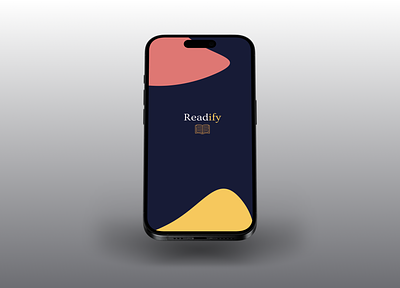 Readify - Title screen app app design design figma mobile design ui ux