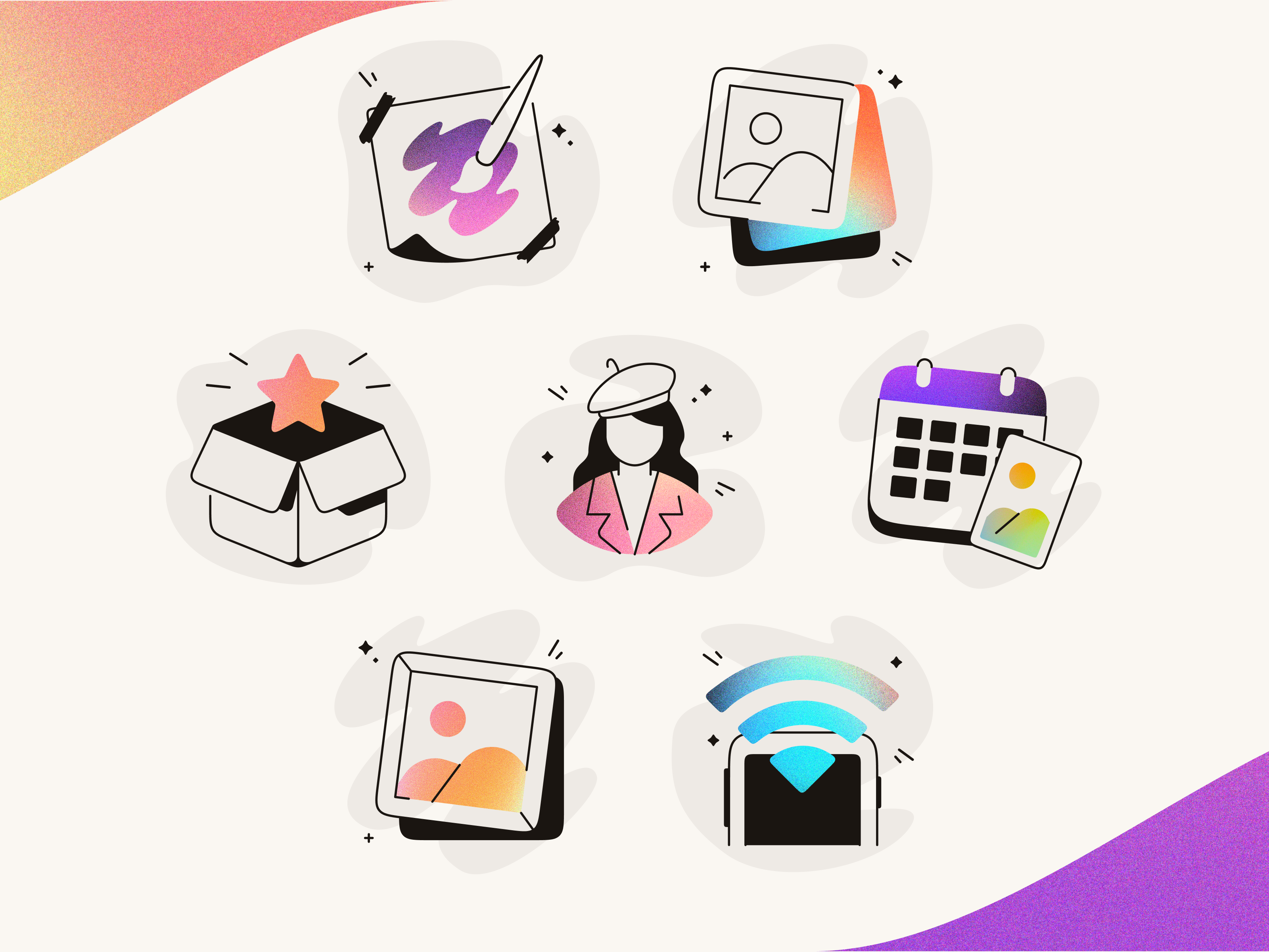 Empty State Illustration - Free badge flat free graphic design icon illus illustration logo ui