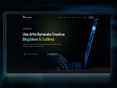 The Genius AI - Design Concept aicopywriting bloggingai contentcreation creativeai digitalmarketing websitecopywriting