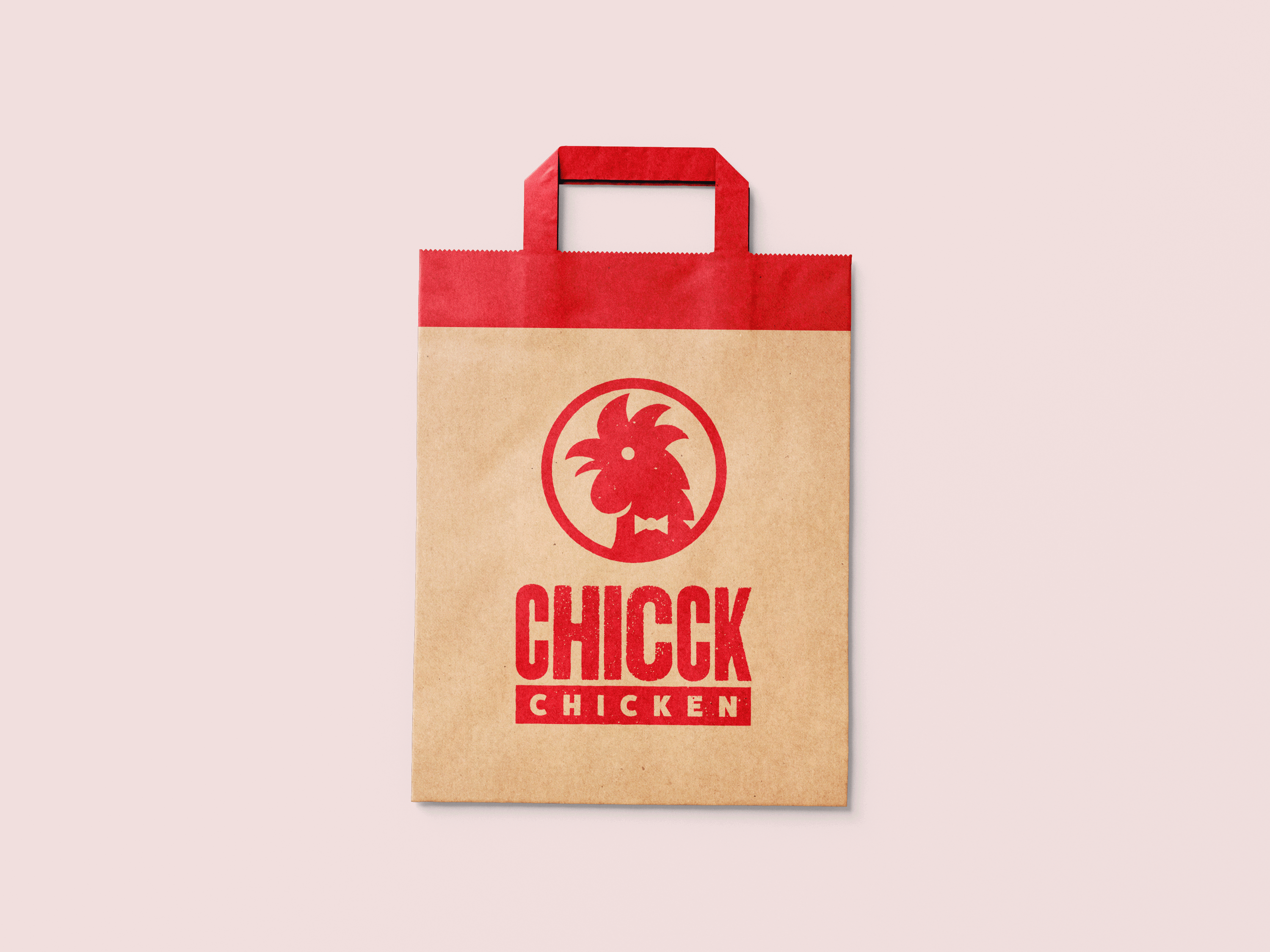 Chicck Chicken - Paperbag and stickers badge branding burger burger stickers burgers design fast food fast food packaging fried chicken branding fried chicken identity graphic design illustration logo packaging paperbag stickers street food typography vector