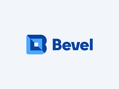 B for Bevel 3d b bevel block blockchain branding crypto icon logo mark monogram technology web3
