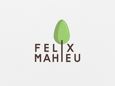 Félix Mahieu - Logo arboriste arbre branding félix graphic design identité visuelle illustration logo tree