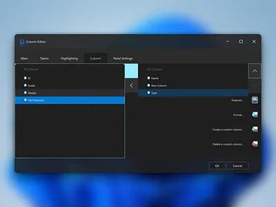 Column Editor animation branding column editor css design flat graphic design html illustration interface logo motion graphics product product designer prototype ui ux vector web web design