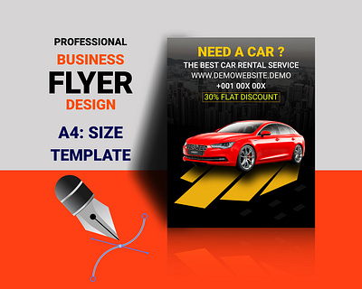 Business Flyer Design branding business flyer design car flyer flyer flyer design graphic design rent a car flyer trending flyer
