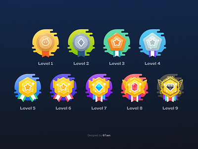 Rank Badge Design - Free badge free game graphic design illustration medals rank ui