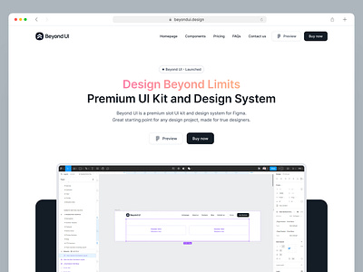 Landing page UI beyond ui design system figma free ui kit landing landing page landing page design landing page ui landing page ui design landing page ux landing ui landing ux saas landing saas landing page website website design website ui