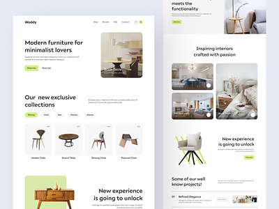 Interior - Web UI decore design ecommerce furniture homepage interface interior landing page saas site ui ui ux ui website web web design web platform web ui web ux webdesign website