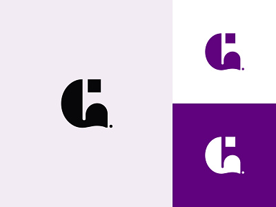 Logo Design - La Gayo, Yoga Studio abstract g gayo icon illustrator letter logo minimalist purple square