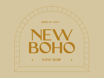 New Bo Ho - Unique Sans Serif Display Font attractive elegant ligatures serif striking unique whimsical