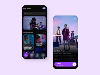 MUSIC APP app branding design ui ux