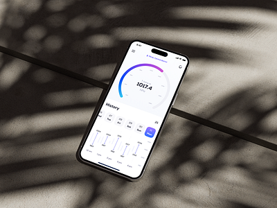 ⏲️ Barometer app concept app design barometer clean mobile app ui